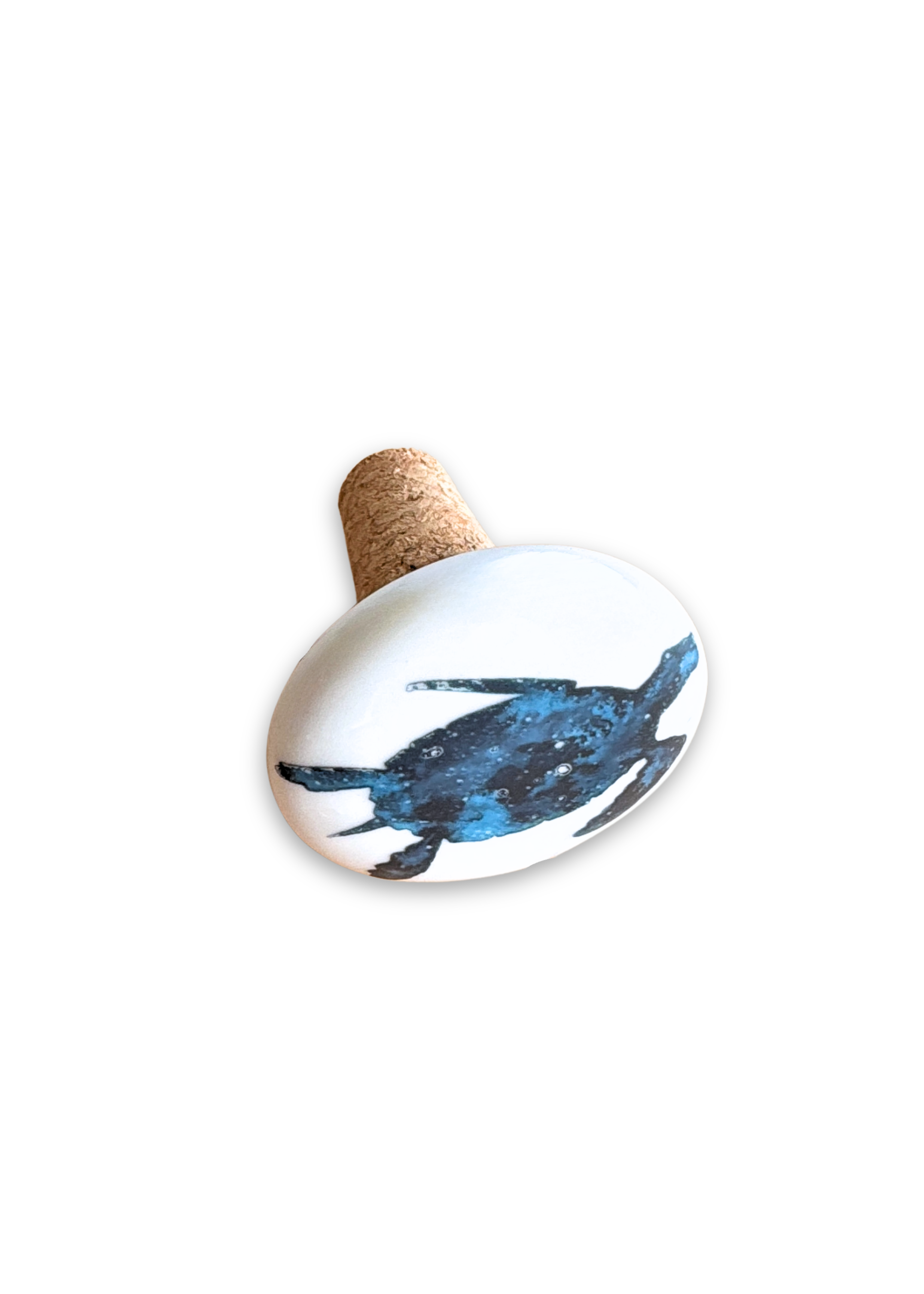 Sea Turtle Porcelain Ceramic Wine Cork Stopper Barware