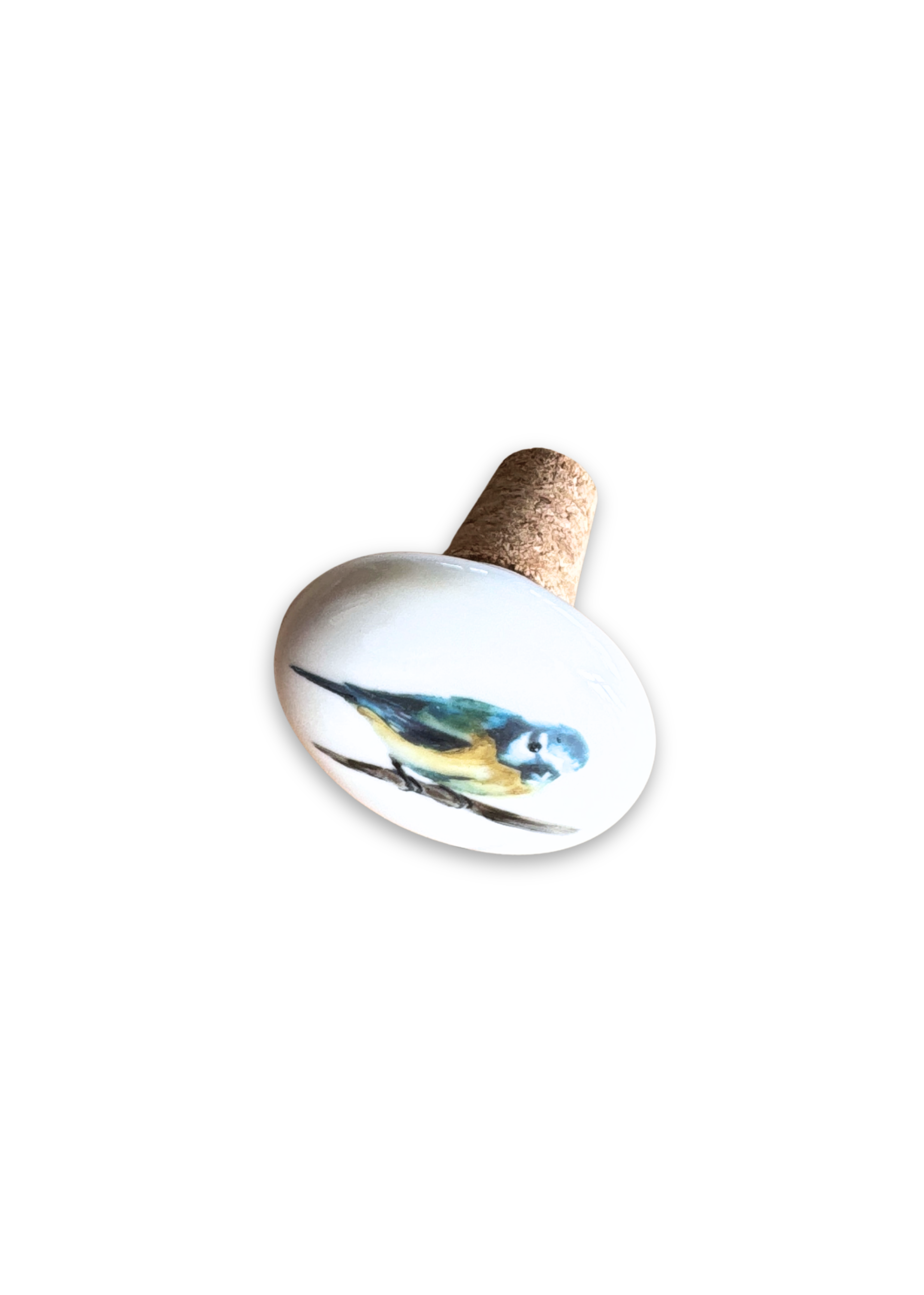 Bluebird Porcelain Ceramic Wine Cork Stopper Barware