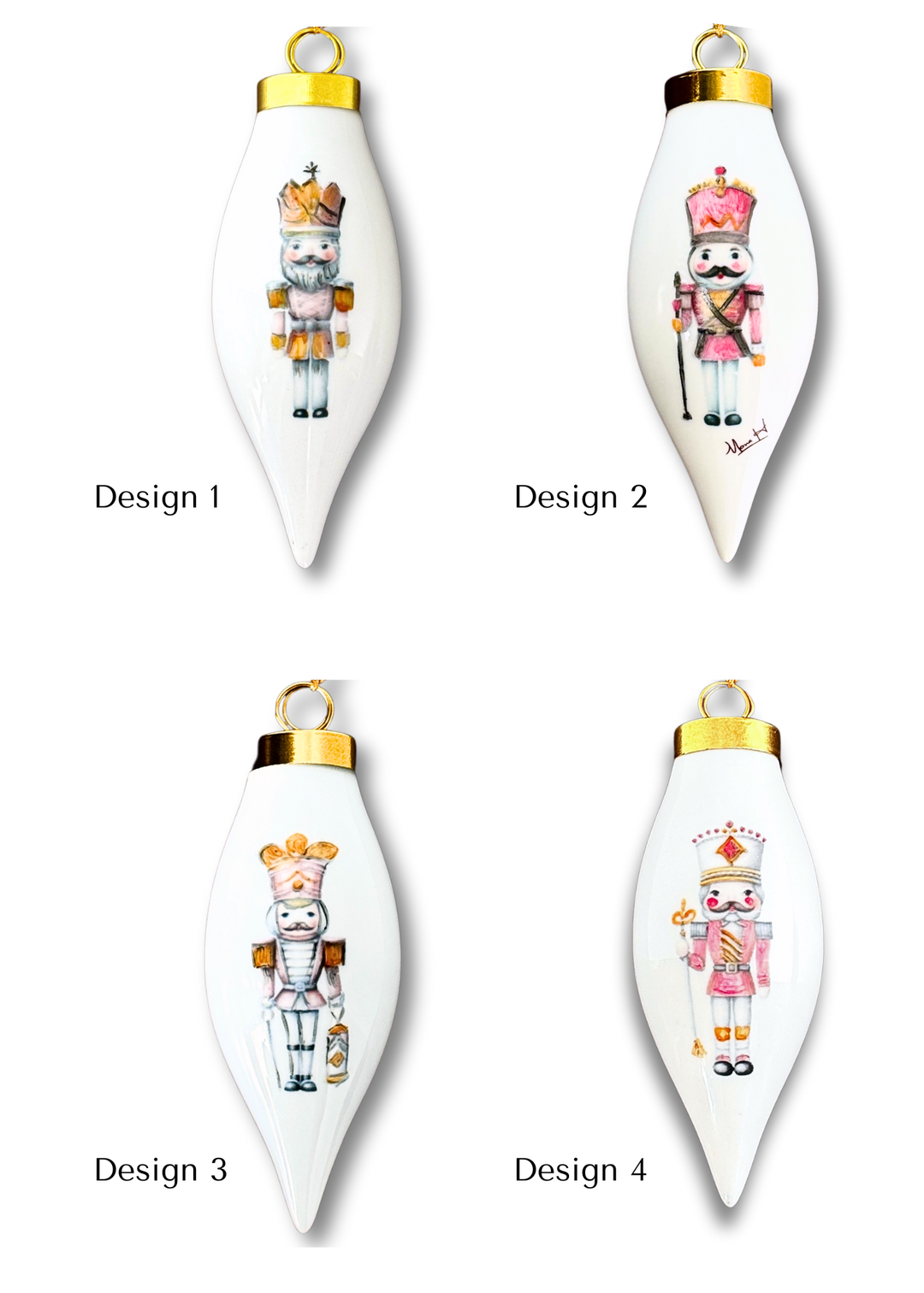 Nutcracker Teardrop Ornament