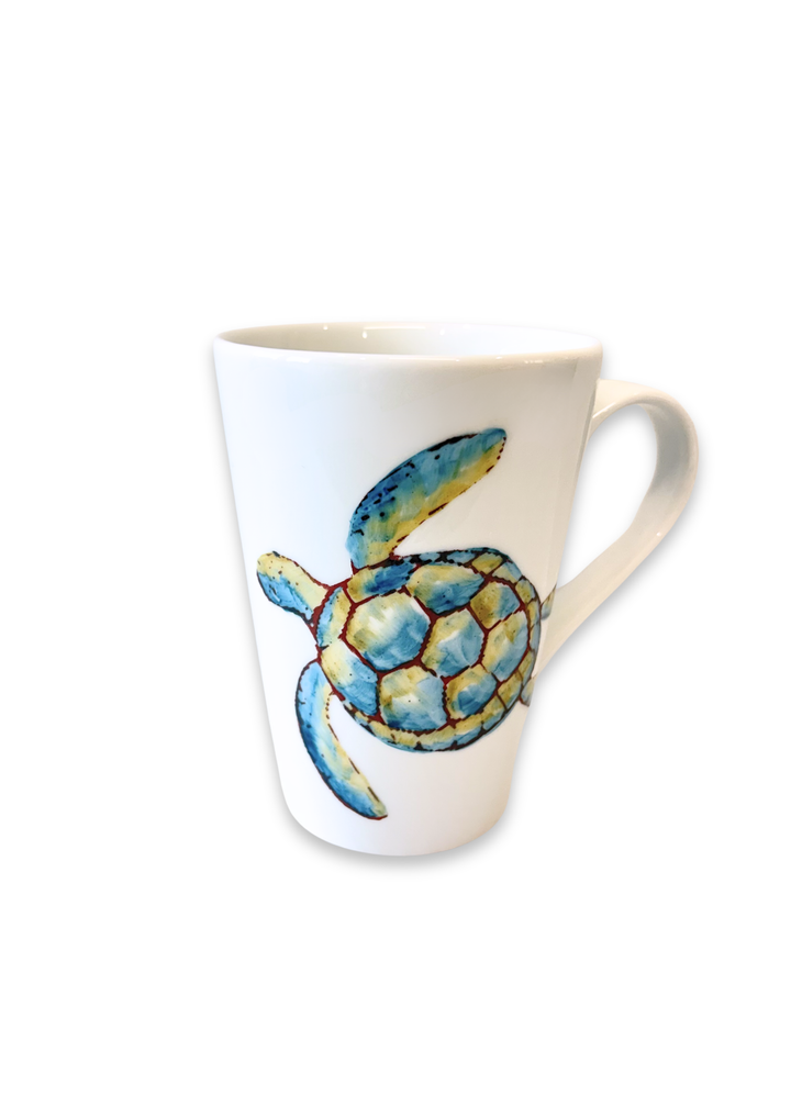 Coastal Seaturtle Porcelain Mug