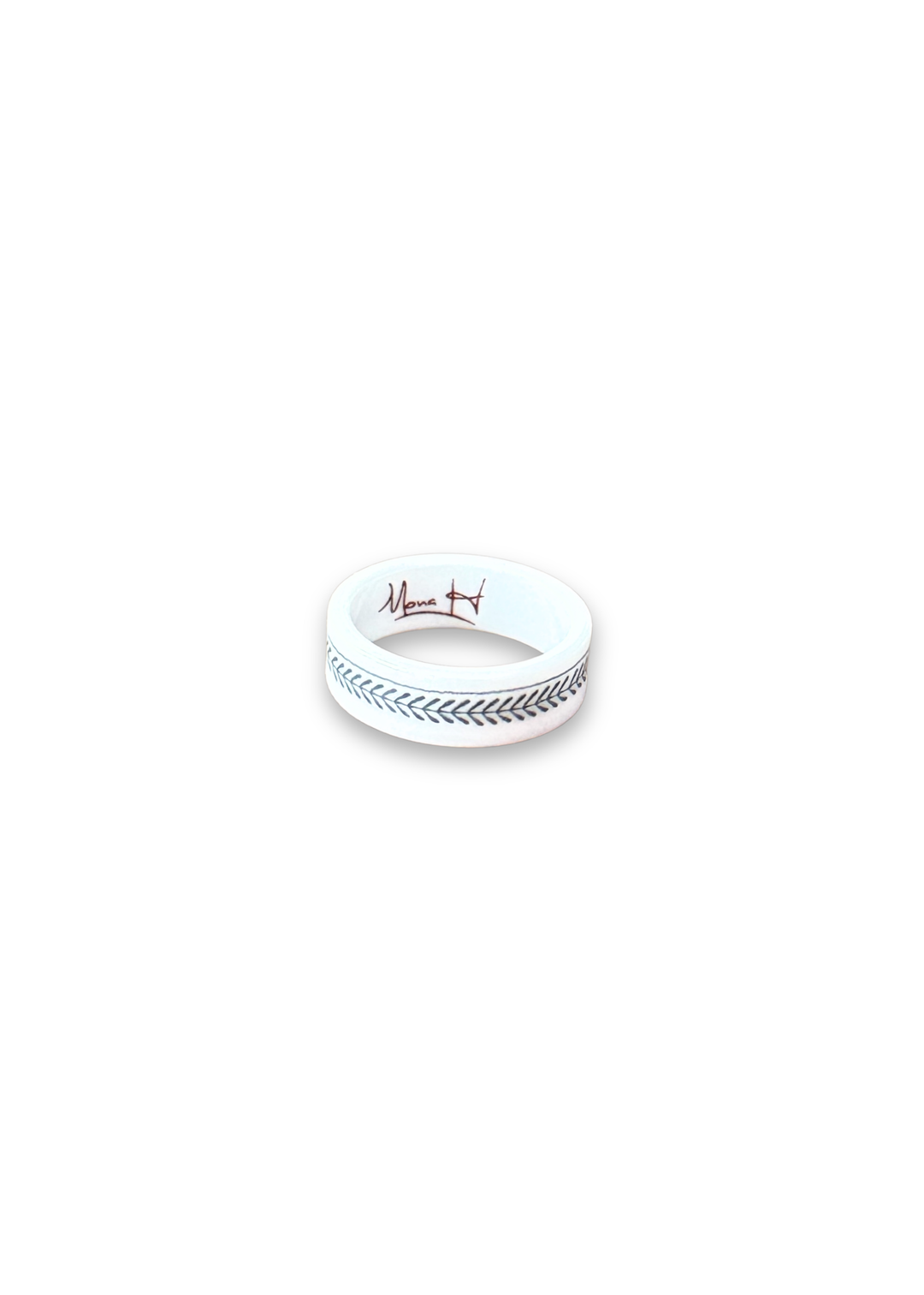 Tribal Print Porcelain Ring - Size 6