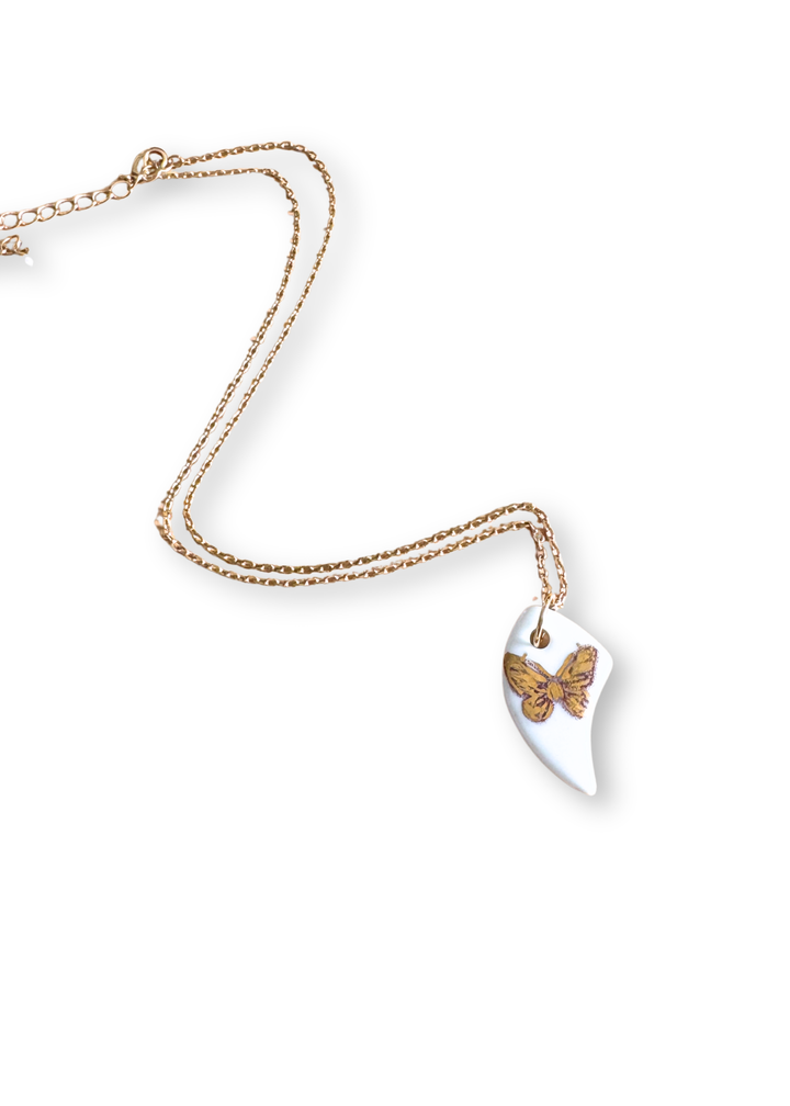 Butterfly Porcelain Necklace