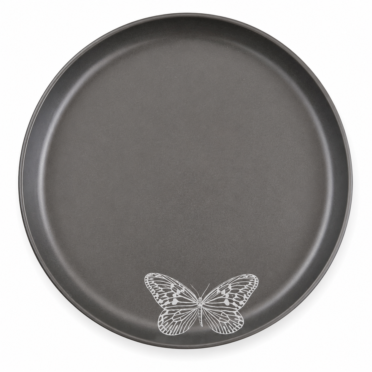 Black Butterfly Salad/Appetizer Plates– Elegant Nature-Inspired Tableware