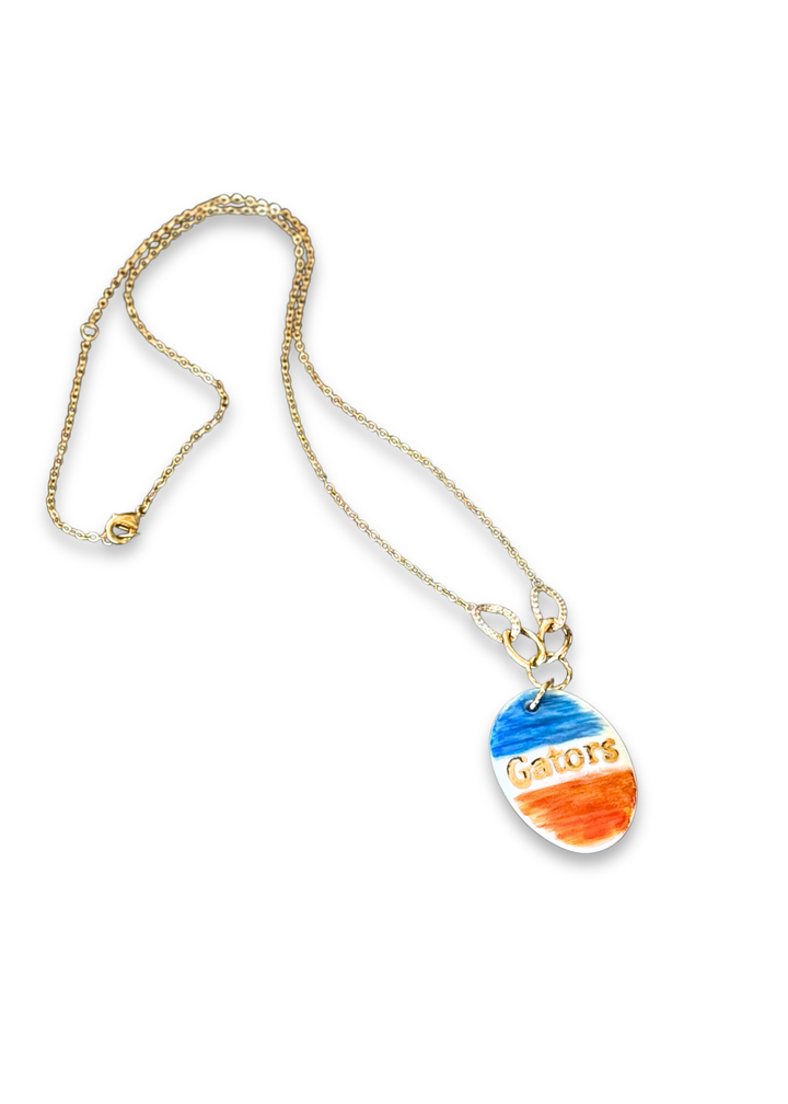 Florida Gators Game Day Gold Pendent Necklace