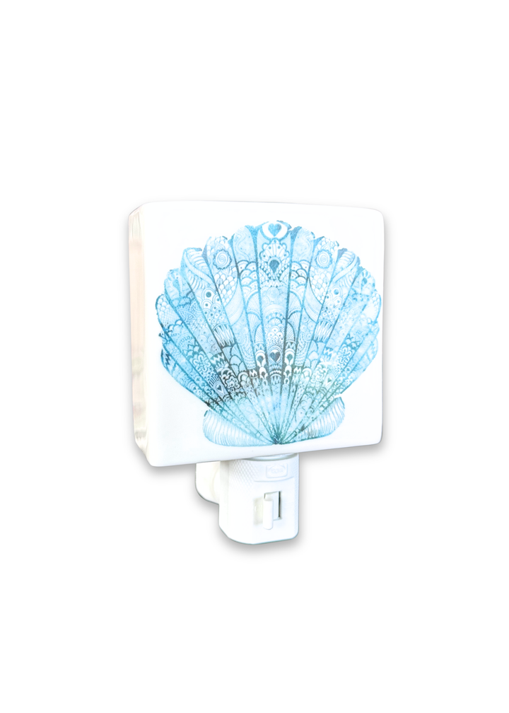 Coastal Seashell Porcelain Nightlight