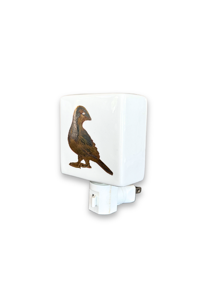 Golden Bird Porcelain Night Light
