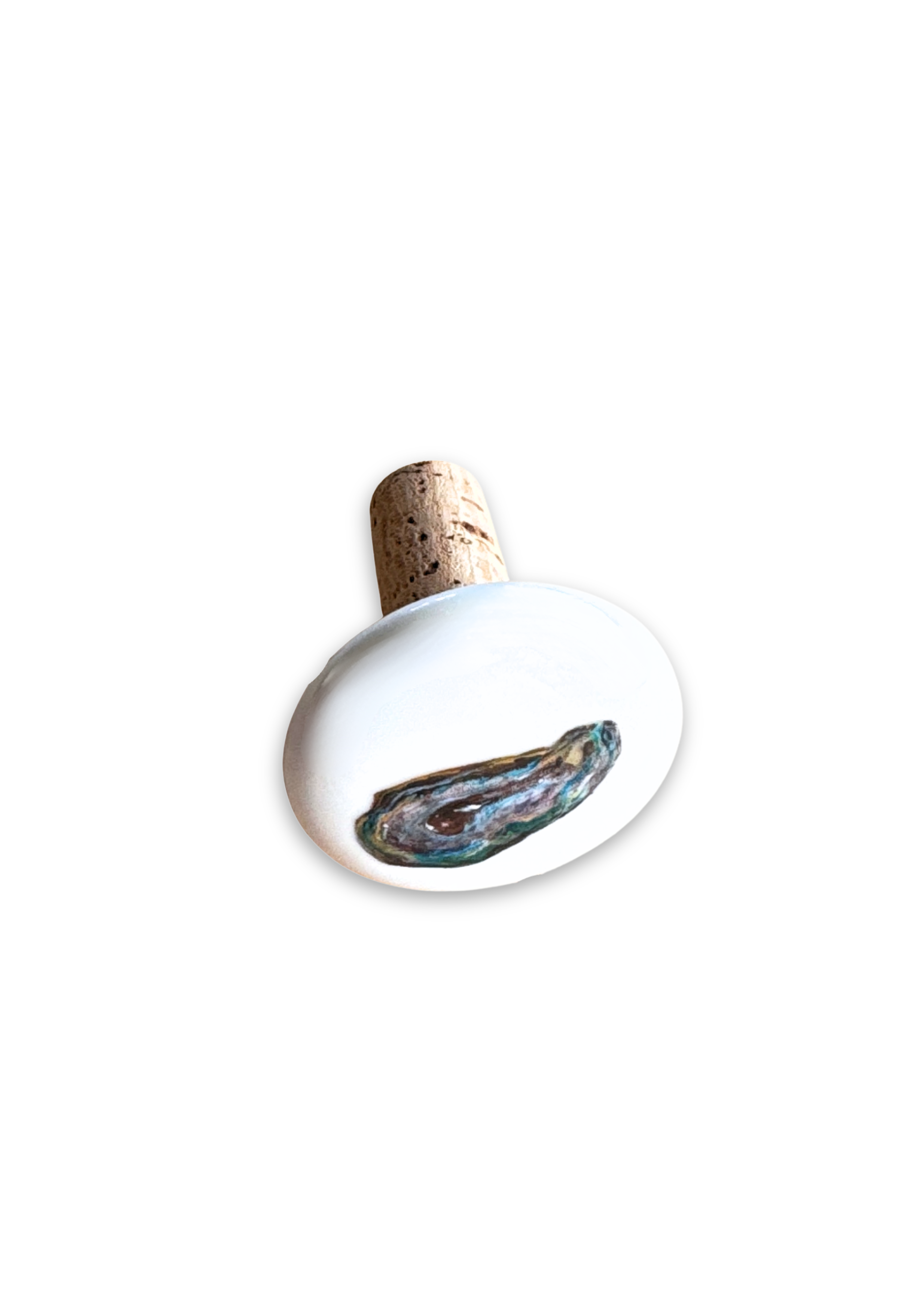 Oyster Porcelain Ceramic Wine Cork Stopper Barware