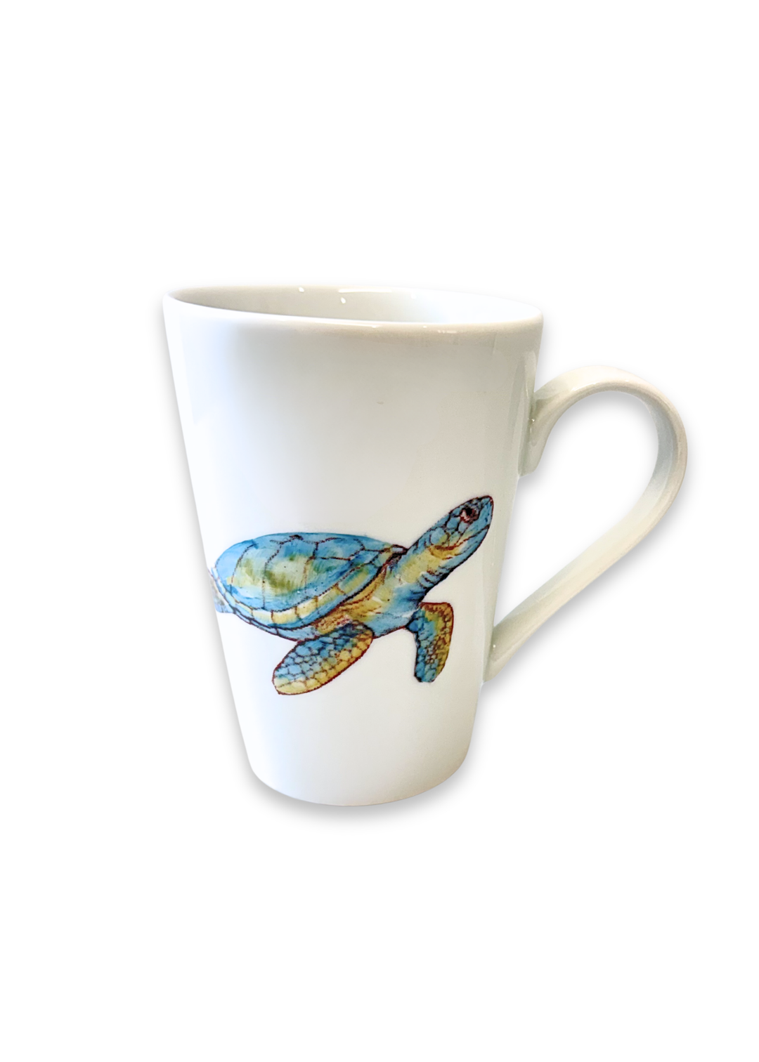 Coastal Multicolor Seaturtle Porcelain Coffee and Tea Mug
