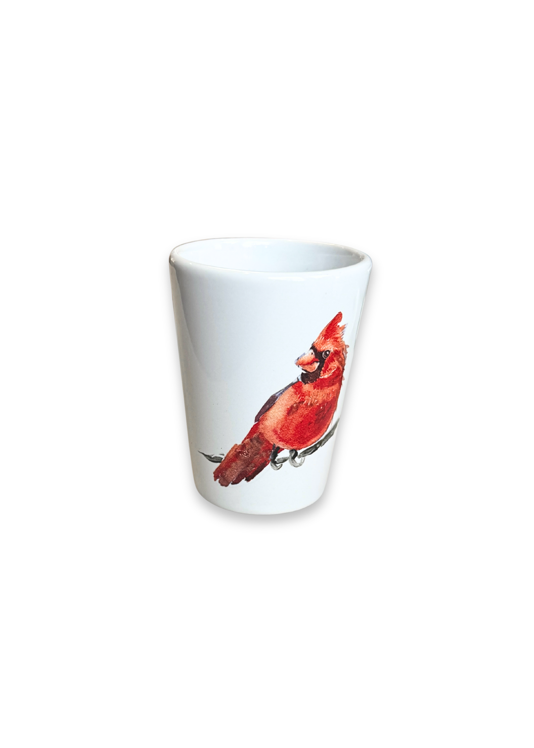 Cardinal Porcelain Ceramic Shot Glass