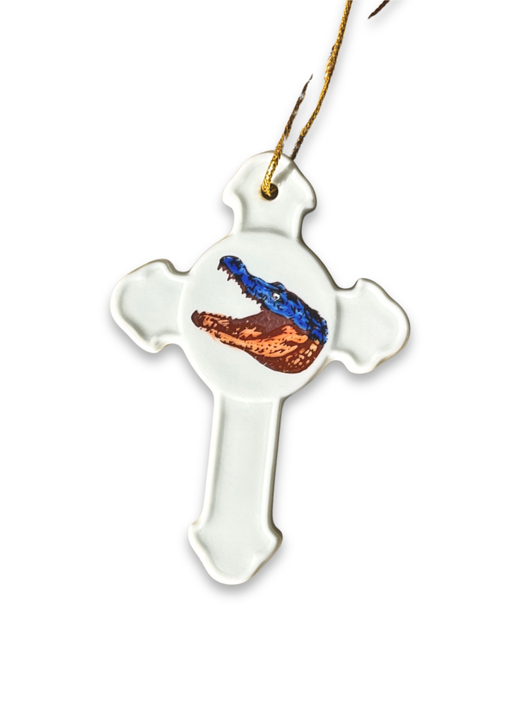 Florida Gator Cross Decor