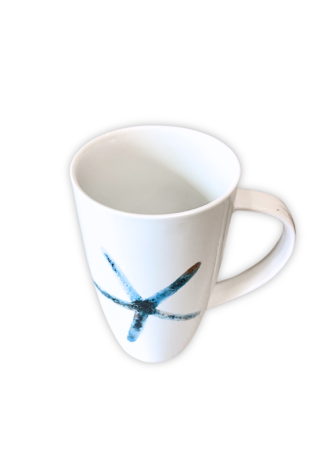 Coastal Blue Starfish Porcelain Coffee and Tea Mug
