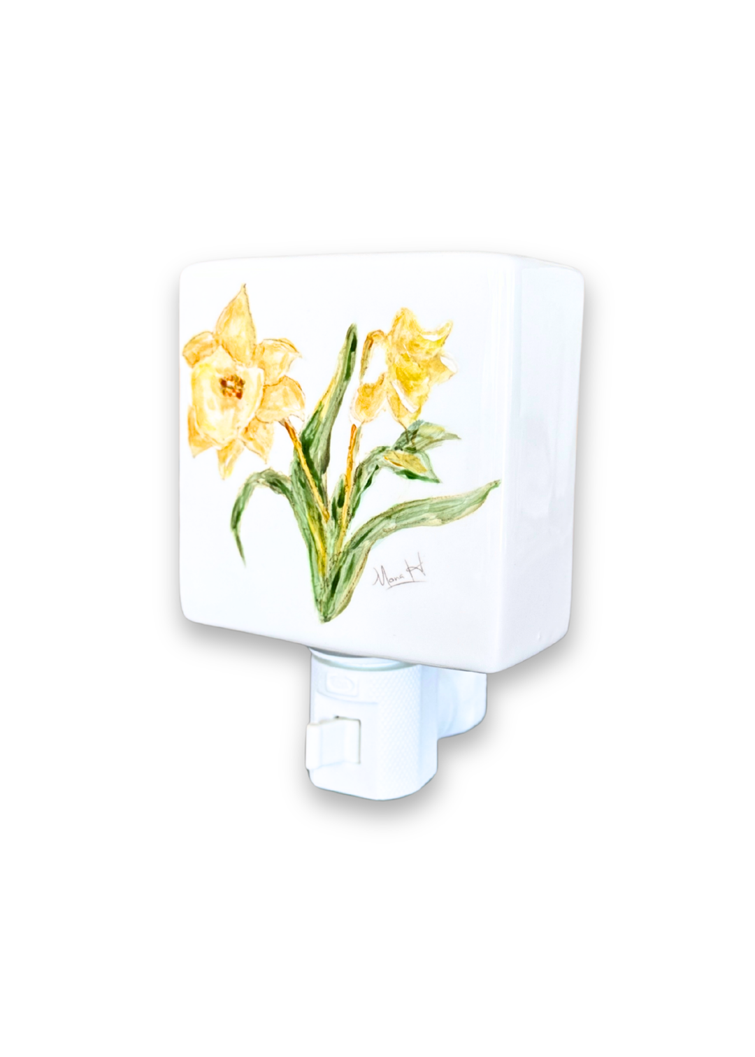 Daffodil Flower Porcelain Night Light