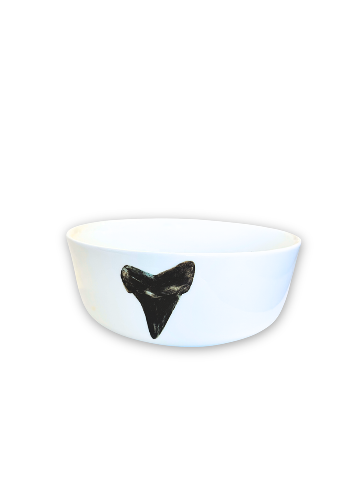 Shark Tooth Porcelain White Bowls