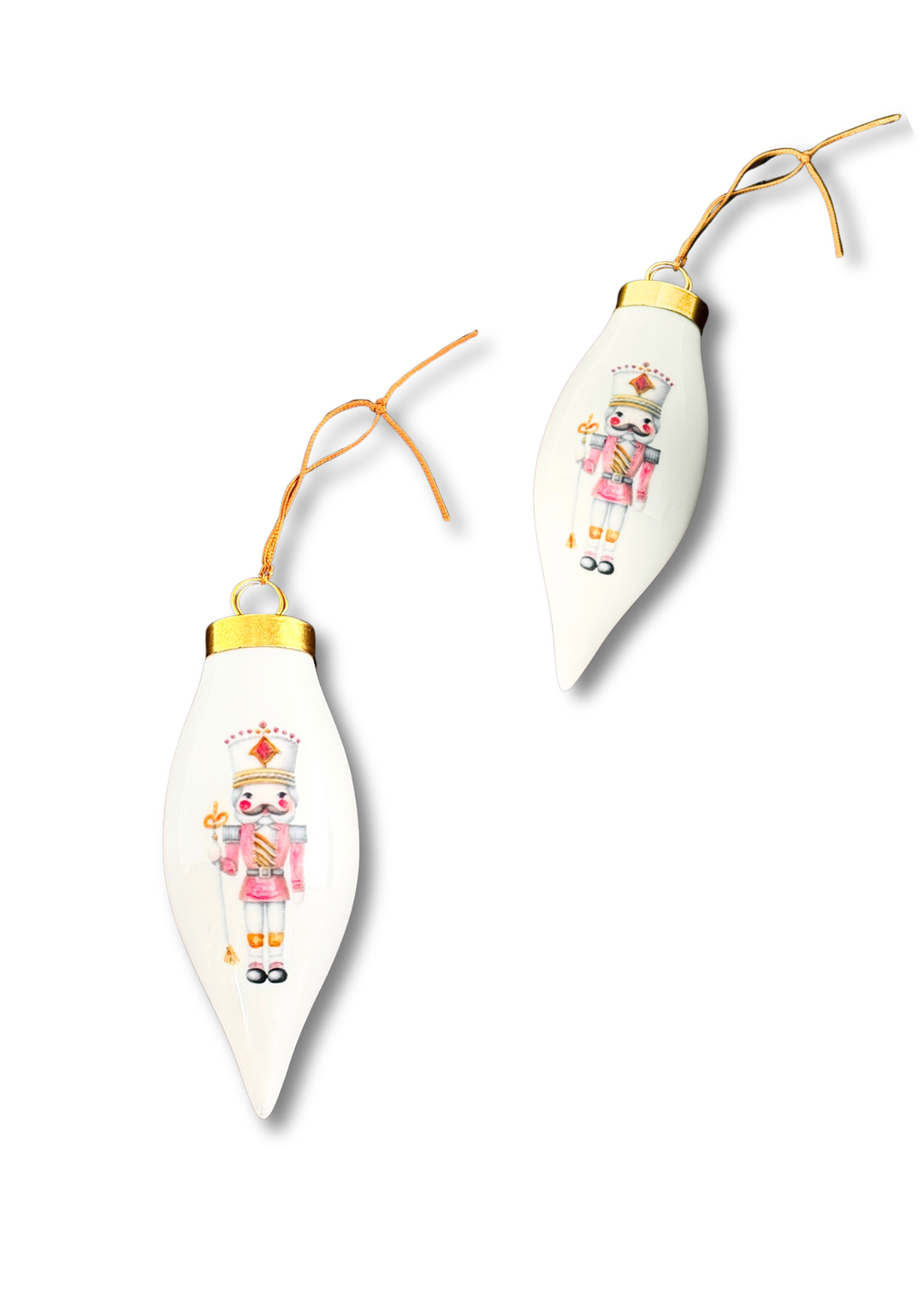 Nutcracker Teardrop Ornament