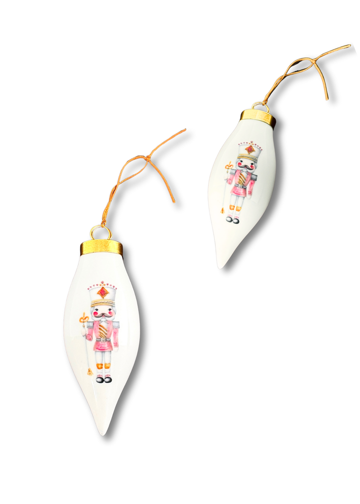 Nutcracker Teardrop Ornament