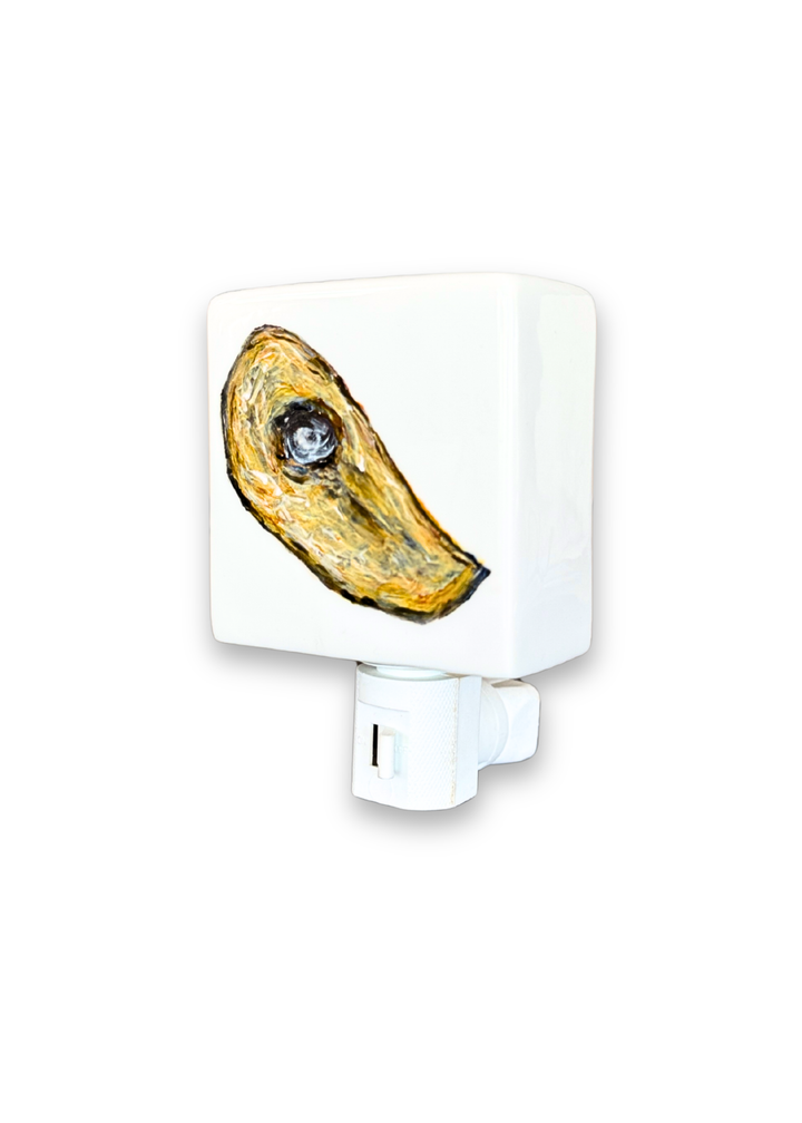 Golden Oyster Porcelain Night Light