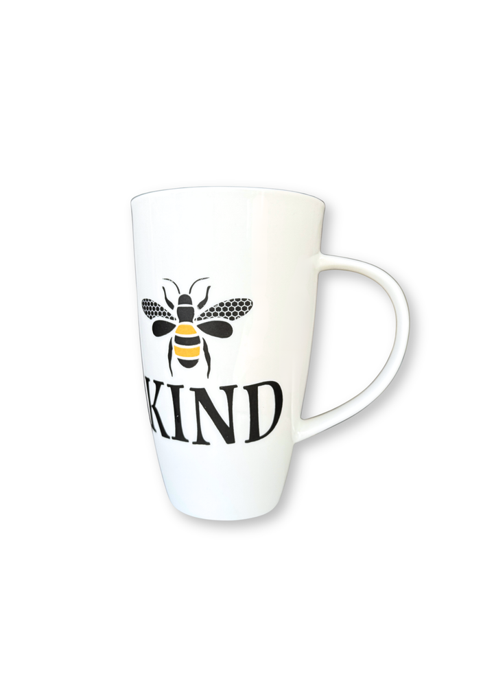 Bee Porcelain Coffee Tea Mug Cup Wording Kind
