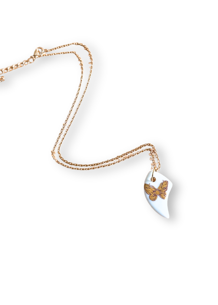 Butterfly Porcelain Necklace