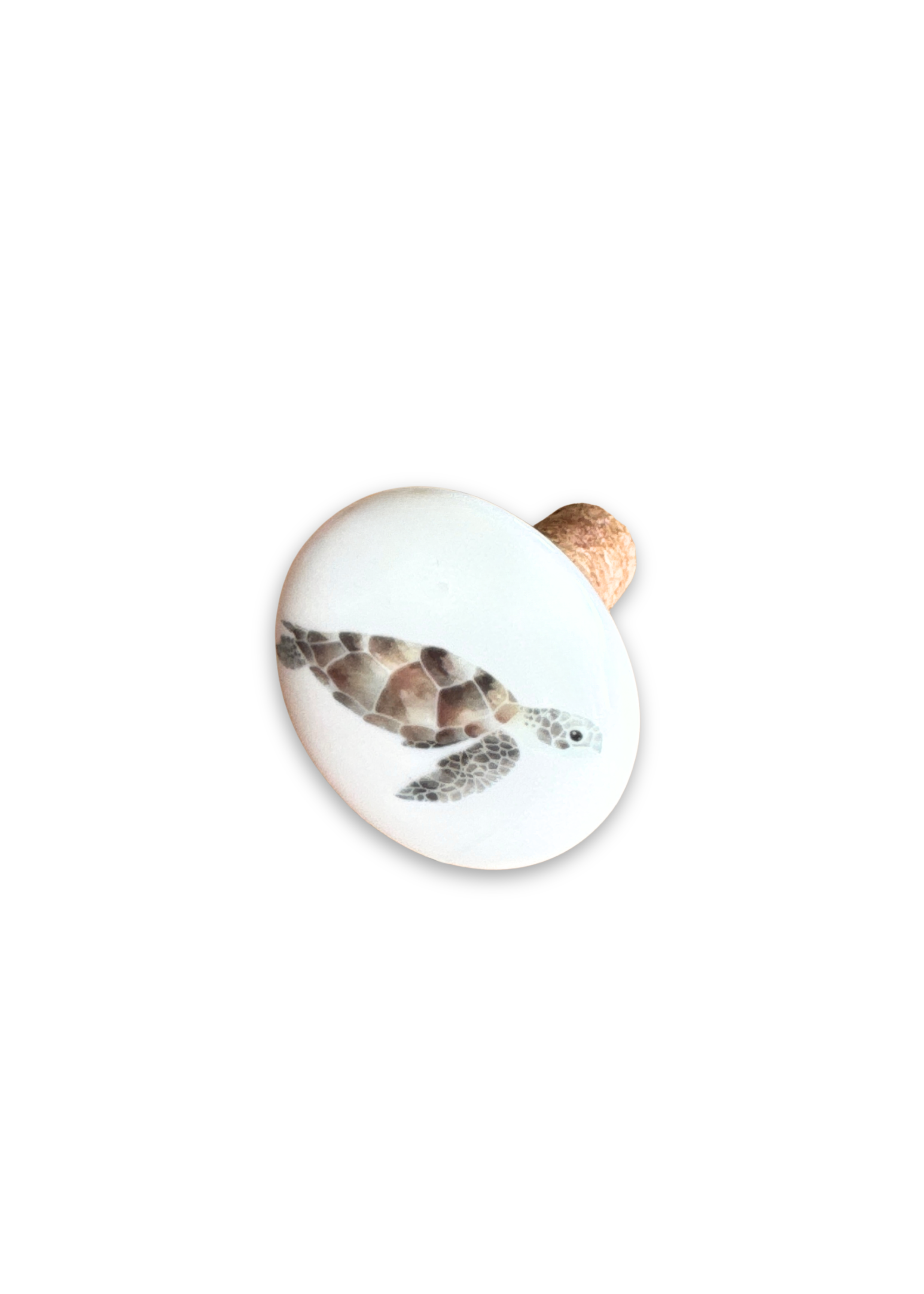 Sea Turtle Porcelain Ceramic Wine Cork Stopper Barware