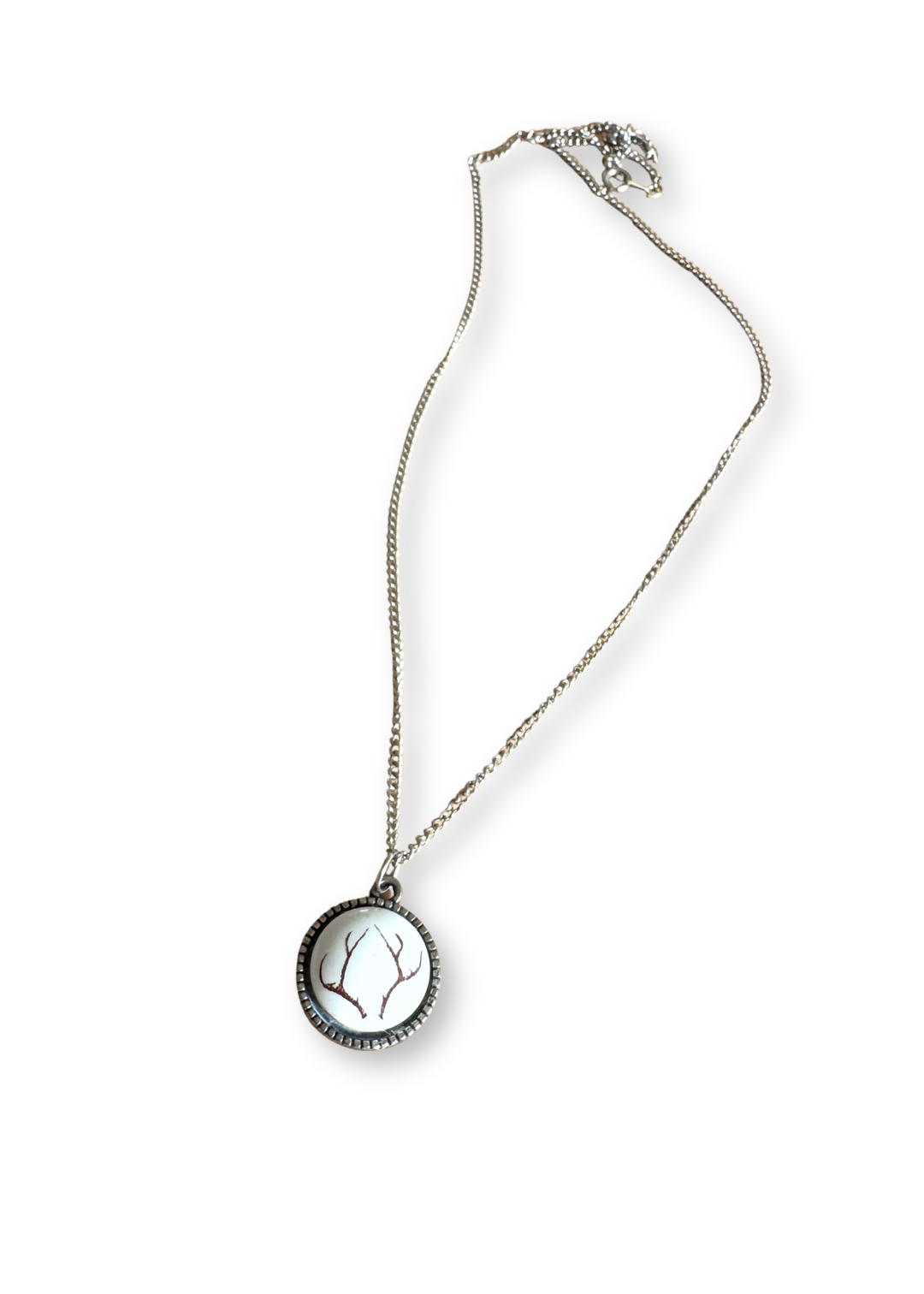 Antler Porcelain Pendant Necklace