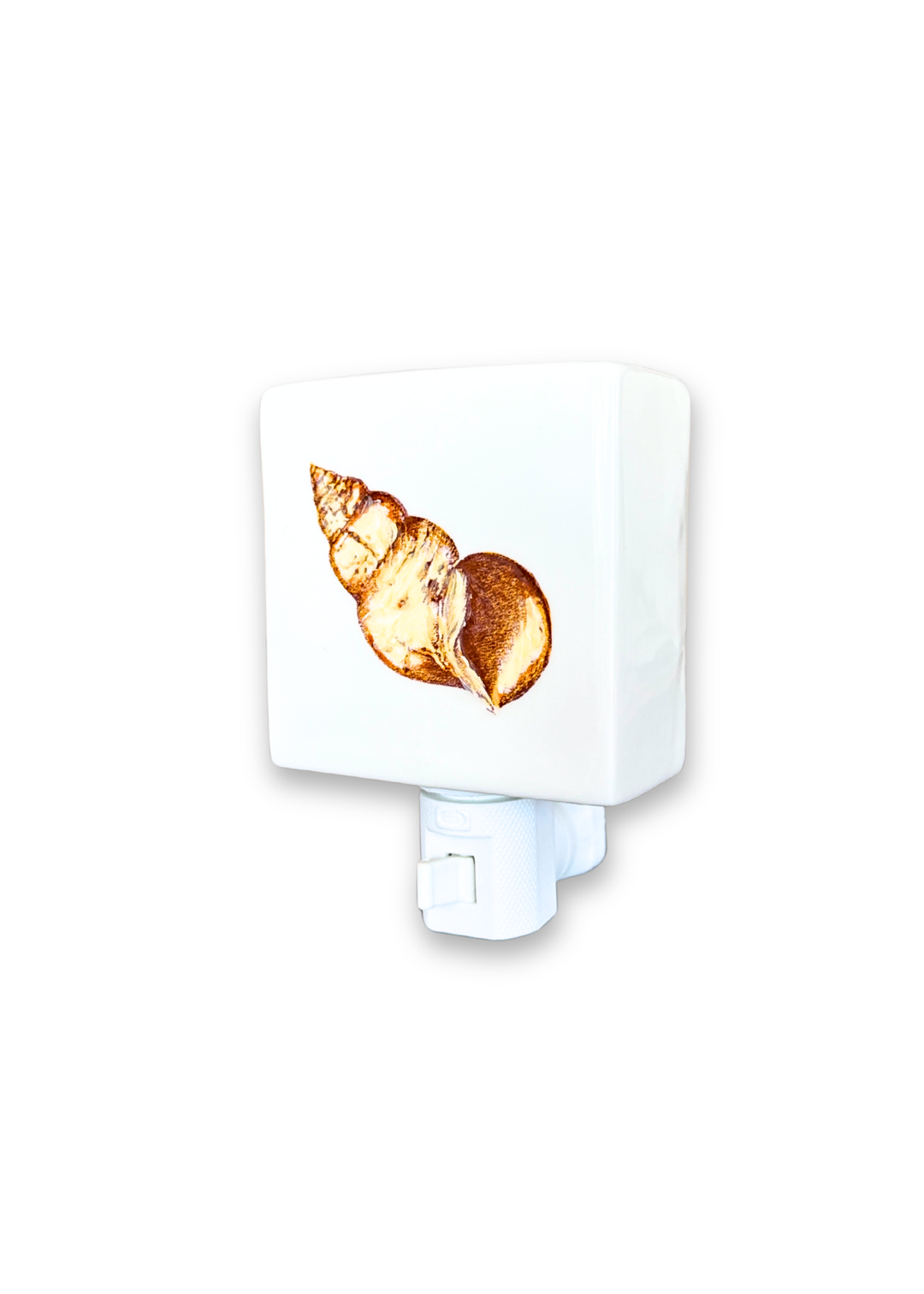 Spiral Seashell Porcelain Night Light