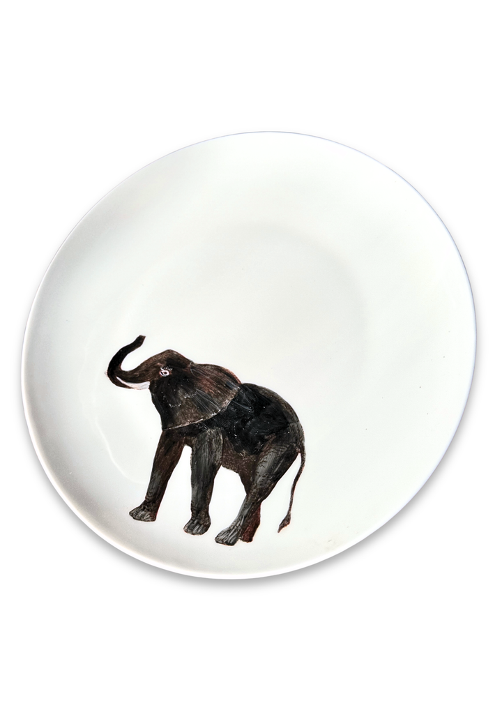 Elephant Porcelain Serving Plate