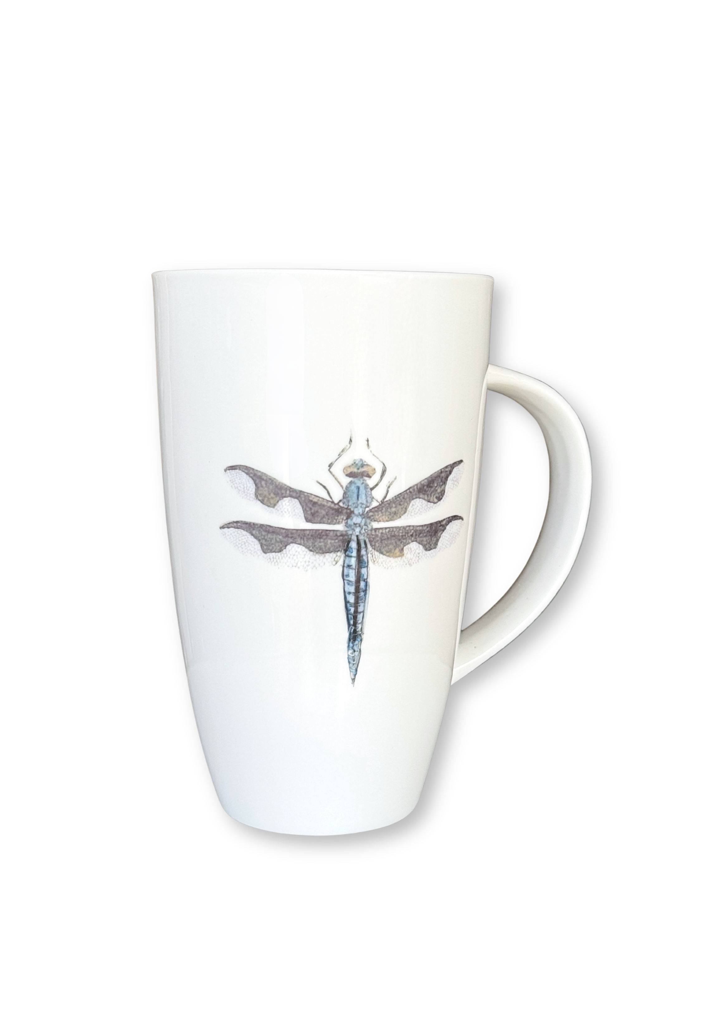 Dragonfly Porcelain Latte Coffee Tea Mug Cup