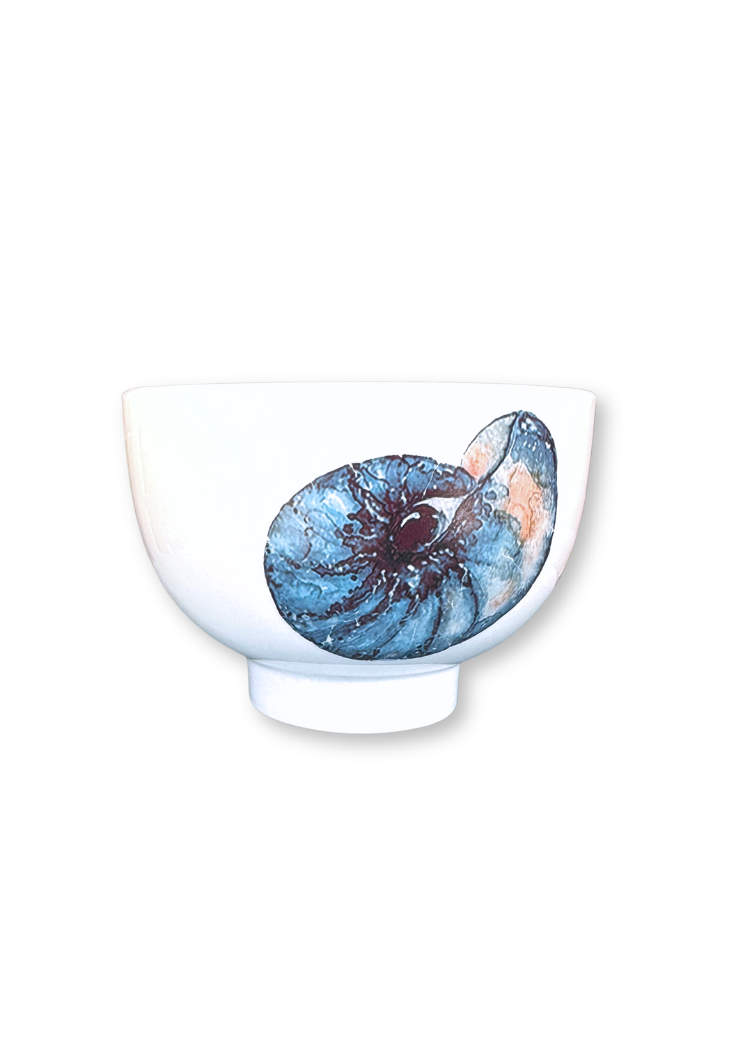 Coastal Nautilus Porcelain Bowl