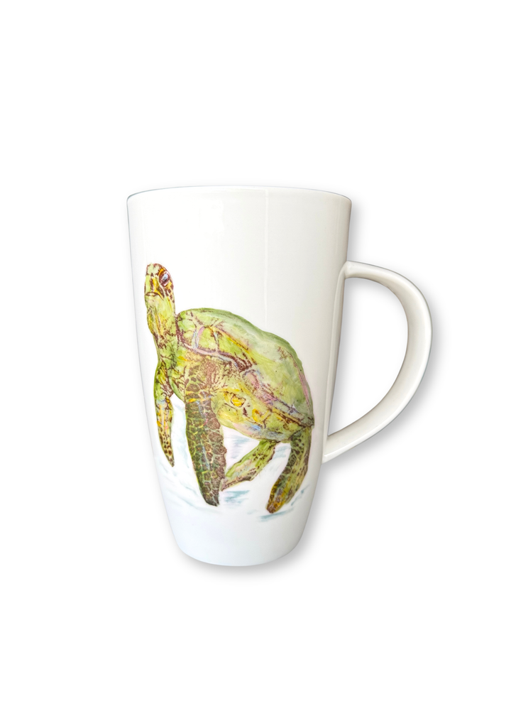 Coastal Sea Turtle Porcelain Mug