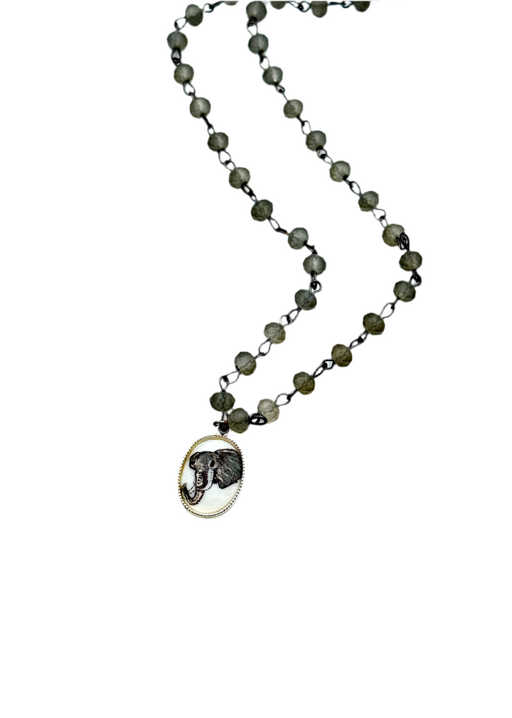 Elephant Game Day Necklace Football Team Jewelry Mascot