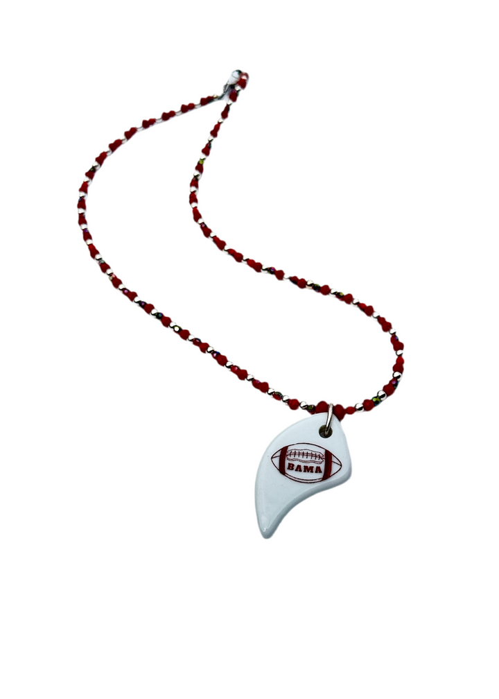 Alabama Game Day Necklace Football Jewelry Mascot College