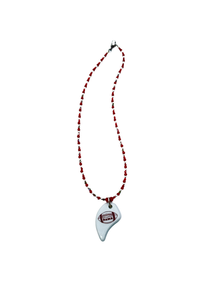 Alabama Game Day Necklace Football Jewelry Mascot College