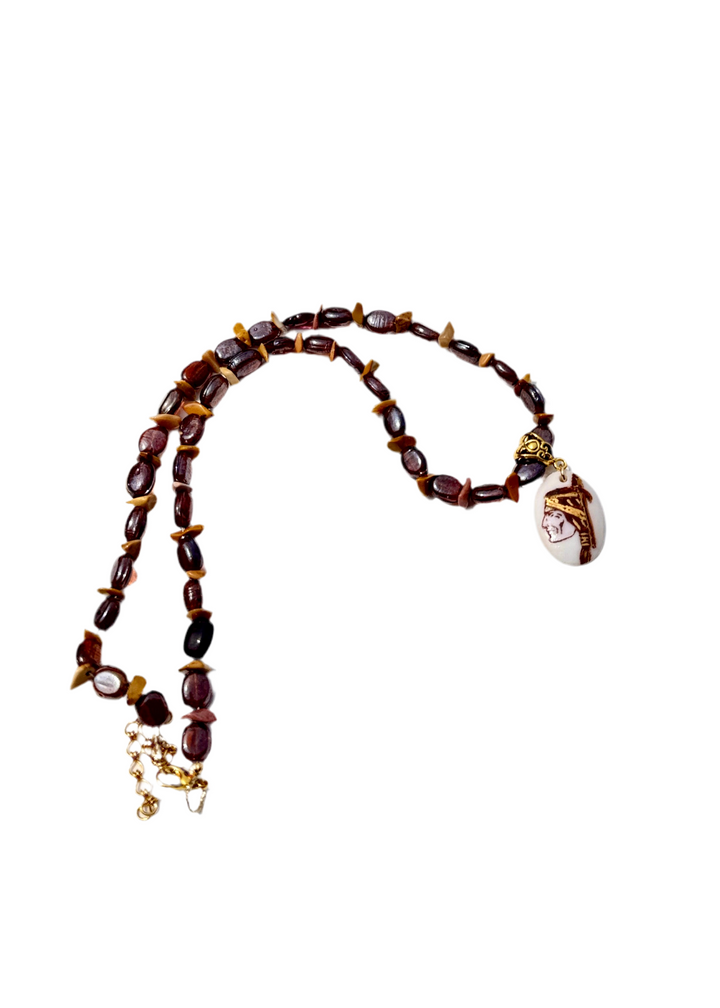 Game day Beaded Necklace Mascot Garnet Gold Football Team