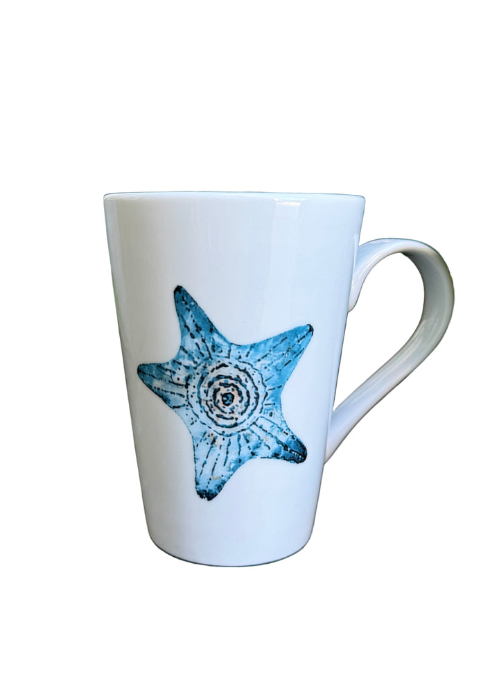 Coastal Starfish Porcelain Ceramic Mug Tea Coffee