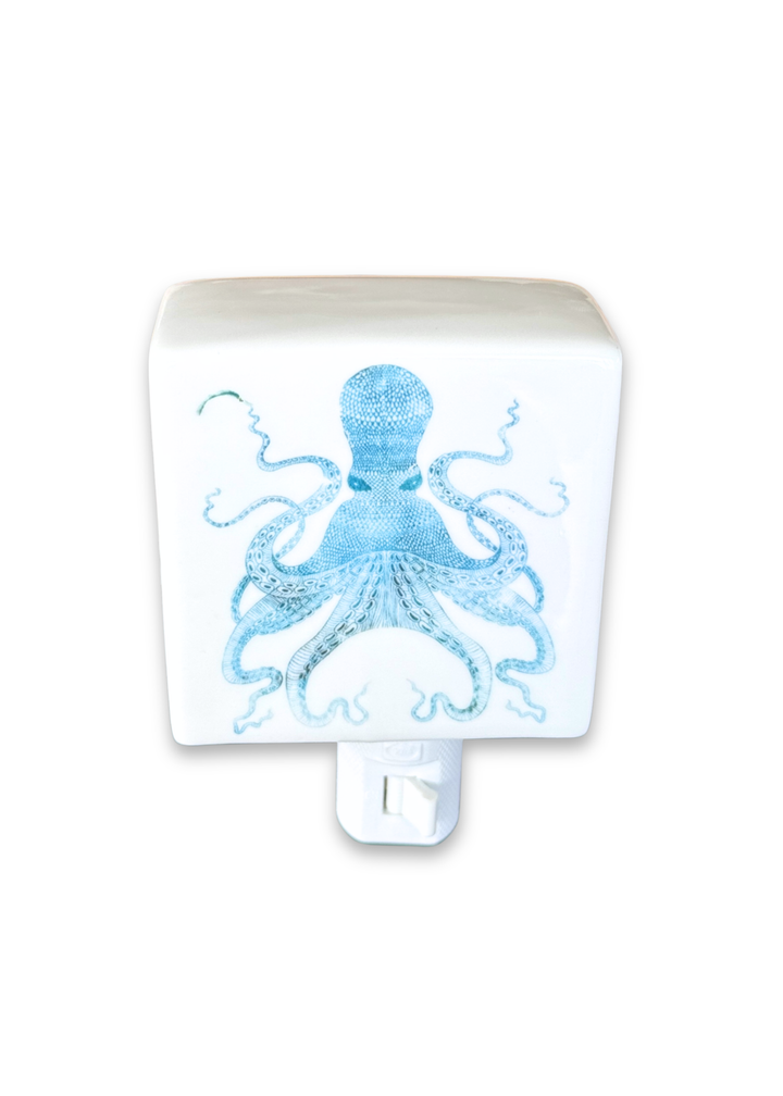 Coastal Octopus Porcelain Nightlight