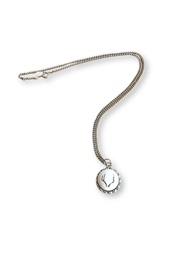 Antler Porcelain Pendant Necklace