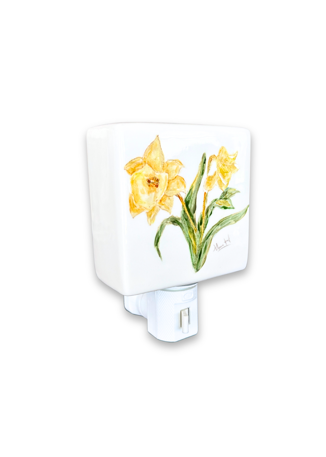 Daffodil Flower Porcelain Night Light