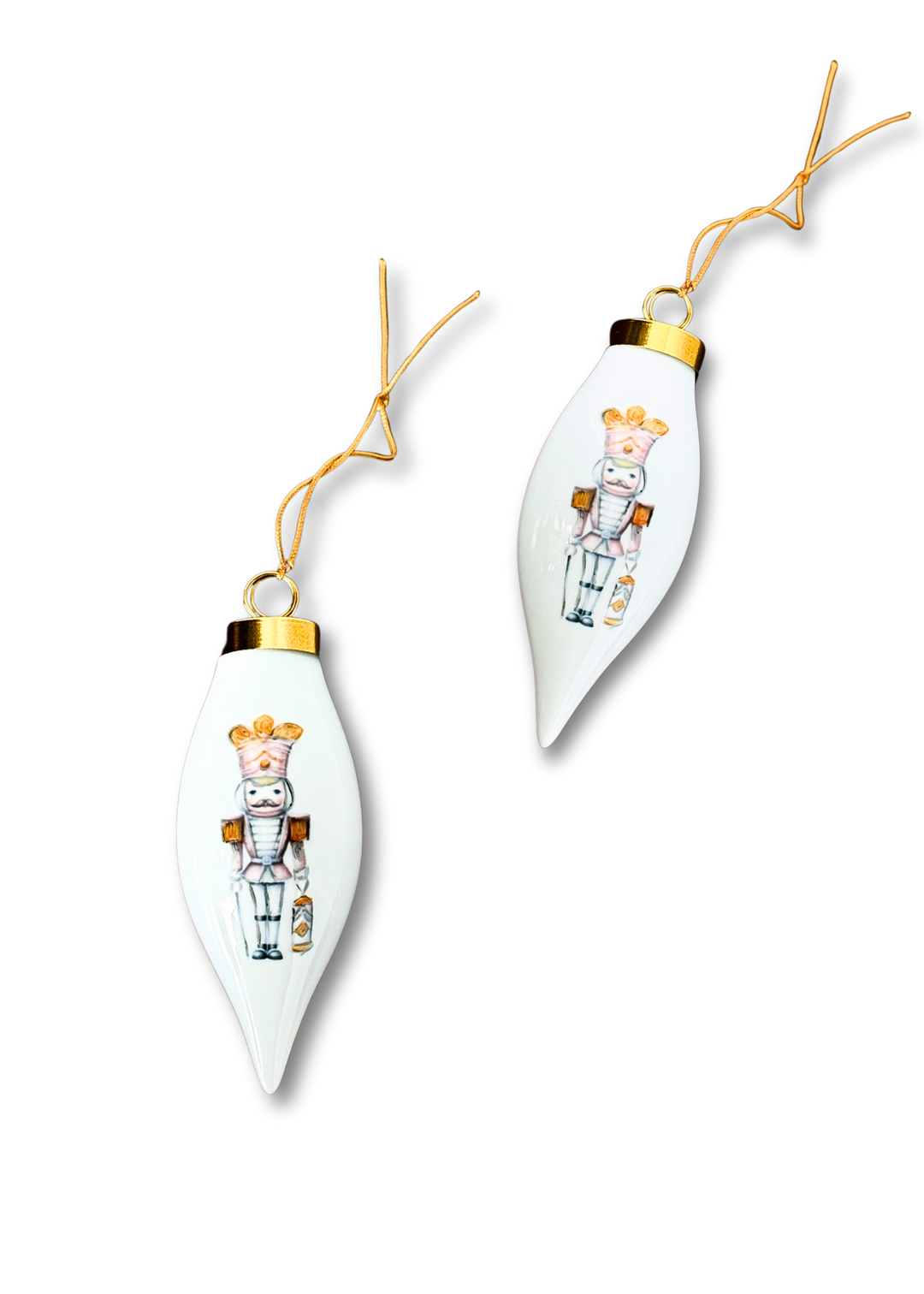 Nutcracker Teardrop Ornament