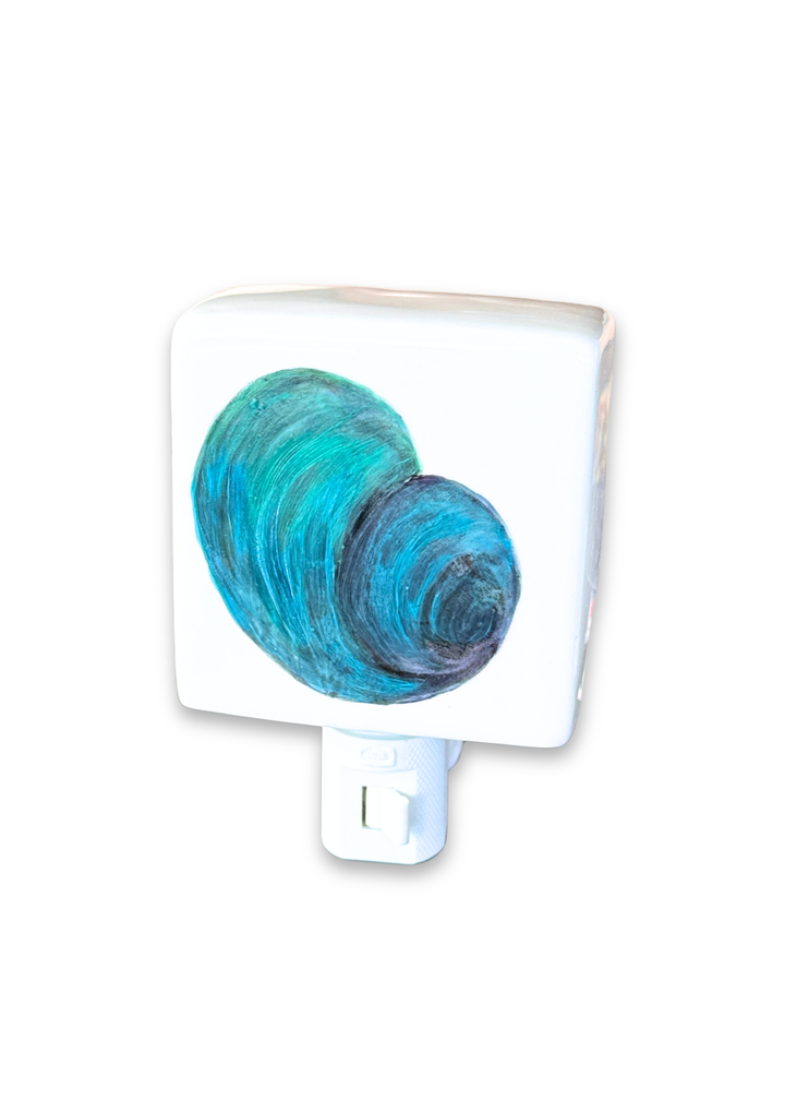 Turquoise Shell Porcelain Nightlight