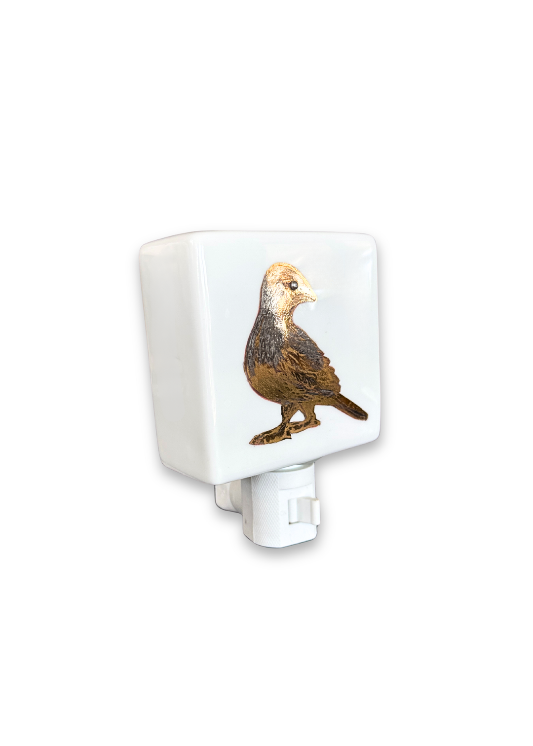 Golden Bird Porcelain Night Light