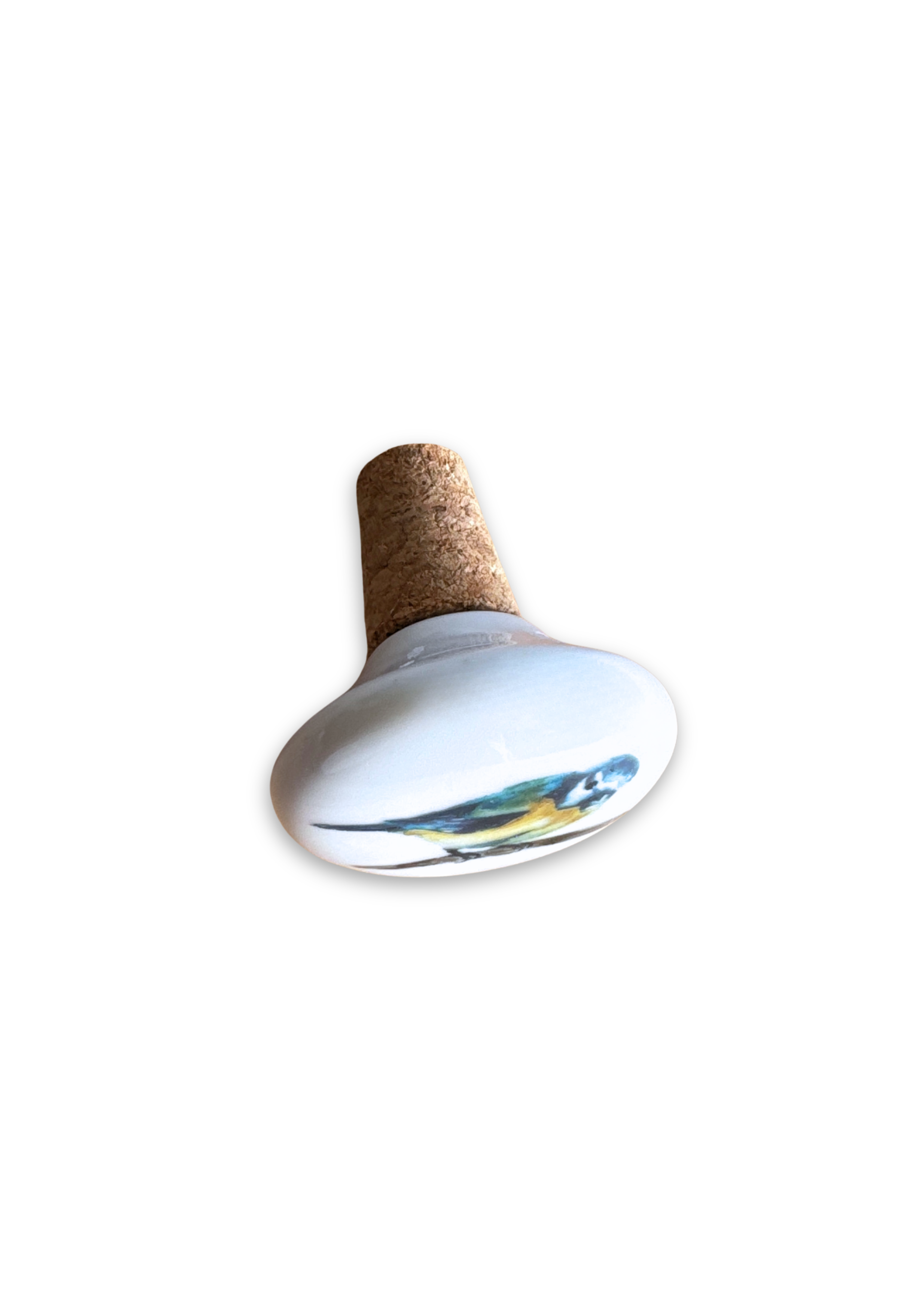 Bluebird Porcelain Ceramic Wine Cork Stopper Barware