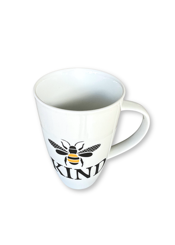 Bee Porcelain Coffee Tea Mug Cup Wording Kind