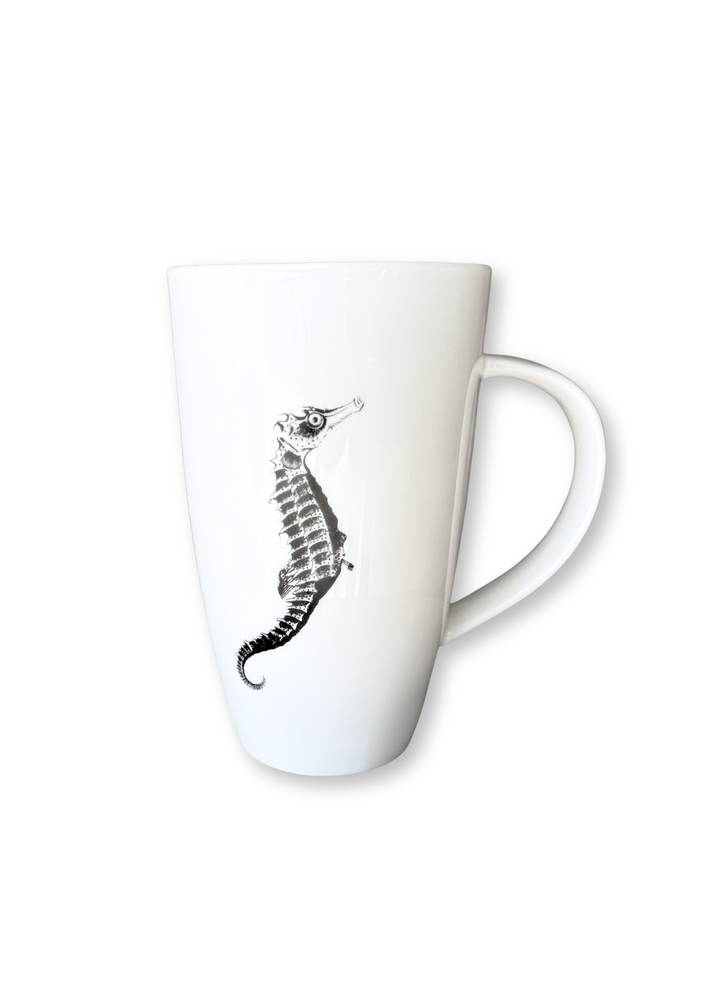 Seahorse Porcelain Latte Coffee Tea Cup Mug