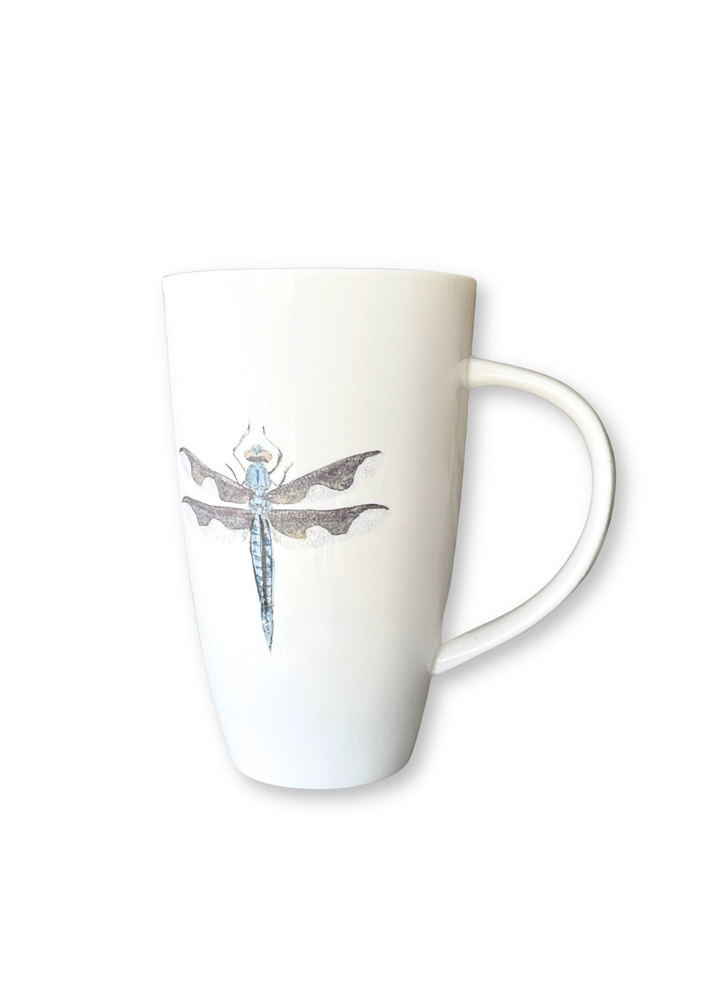 Dragonfly Porcelain Latte Coffee Tea Mug Cup