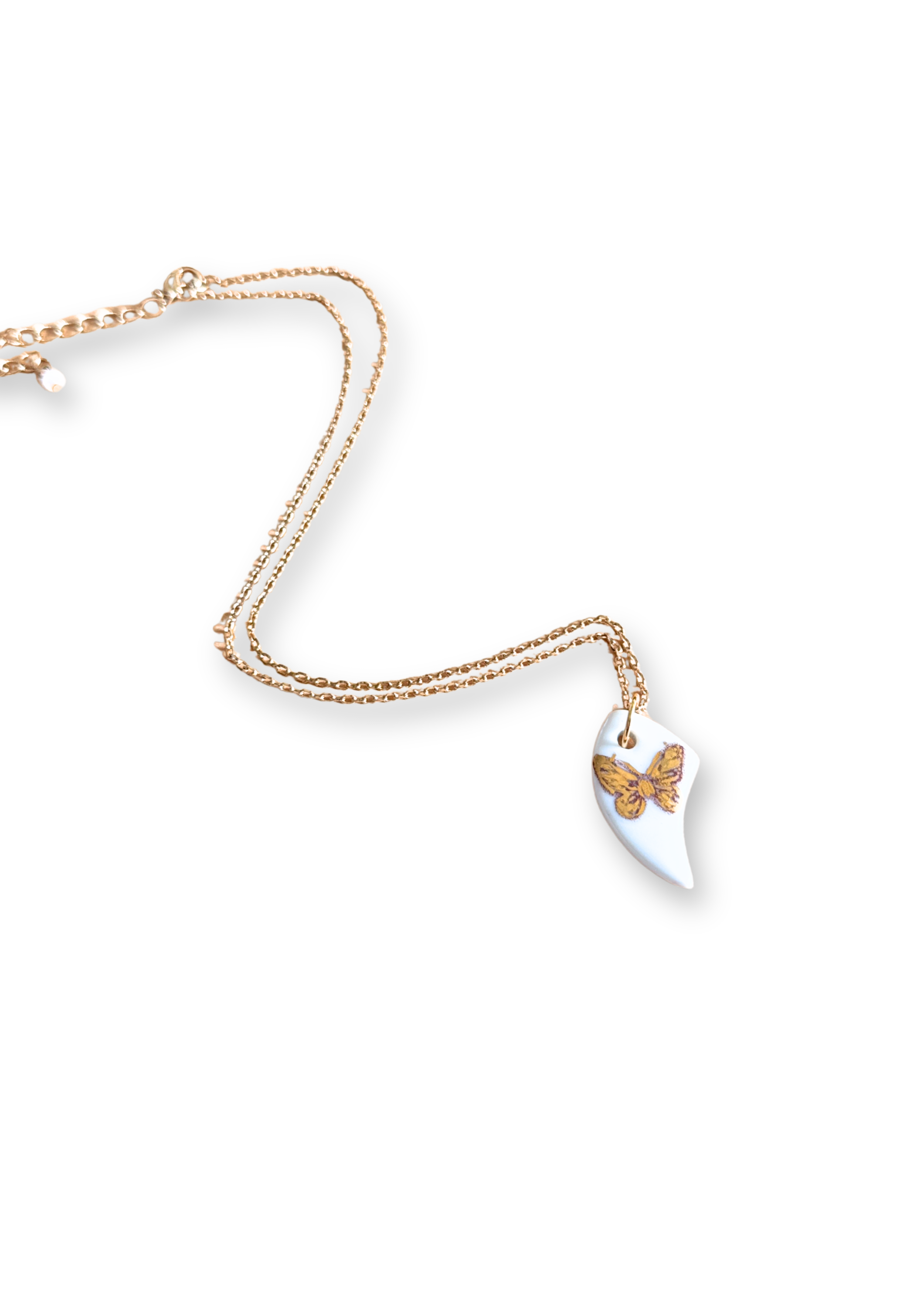 Butterfly Porcelain Necklace
