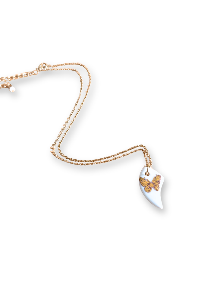 Butterfly Porcelain Necklace