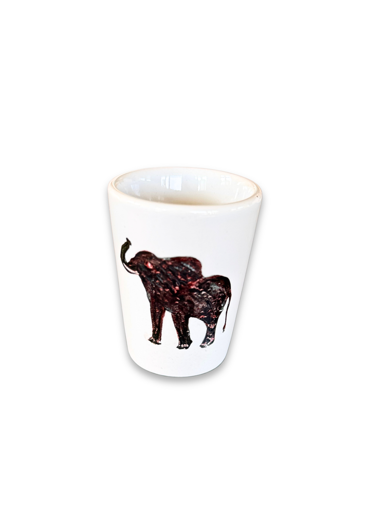 Alabama Elephant Ceramic Shot Glass – 2.9 oz