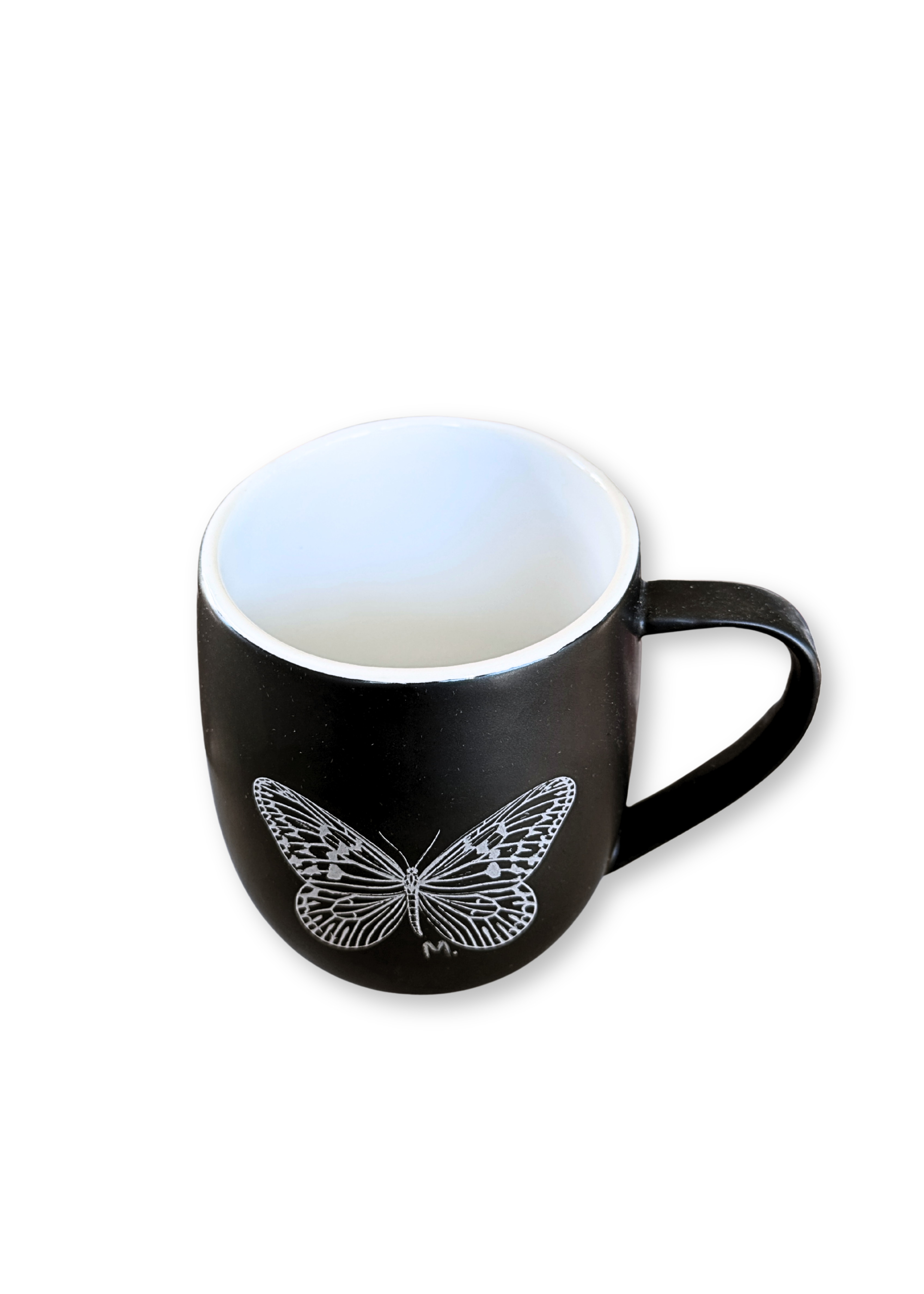 Butterfly Stoneware Mug Set (Set of 8)