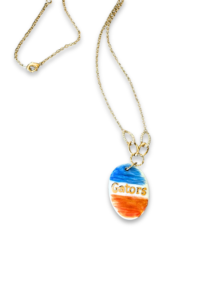 Florida Gators Game Day Gold Pendent Necklace
