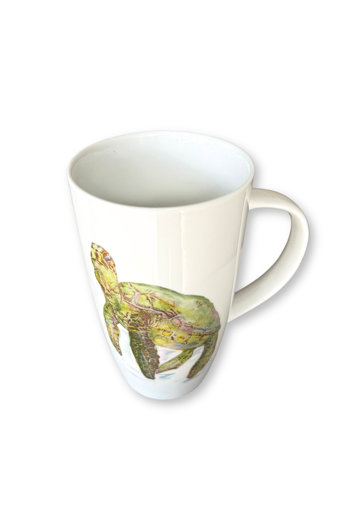 Coastal Sea Turtle Porcelain Mug